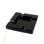Square Ceramic Ashtray - Black