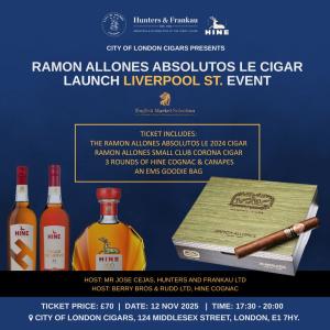 Ramon Allones Absolutos LE Cigar Launch Event: Liverpool Street