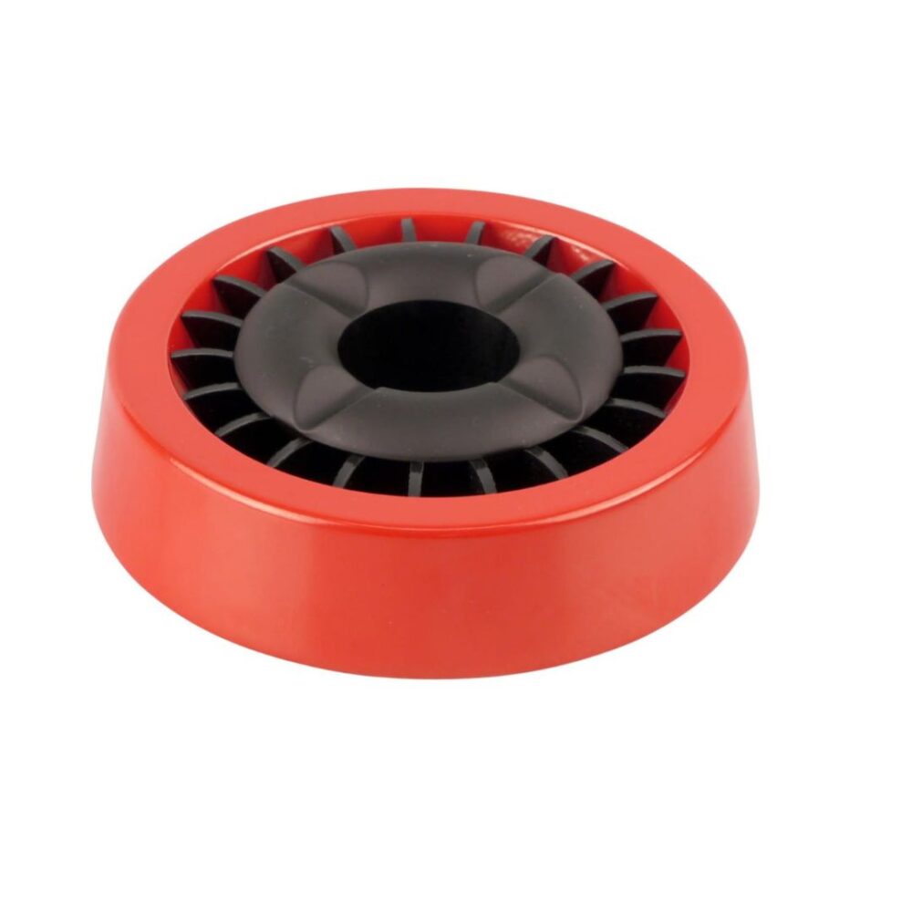 Red Ash tray with black insert